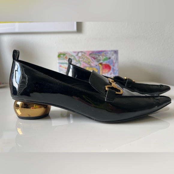 Size 10 Jeffrey Campbell Patent Leather Slip Ons - Picture 4 of 7